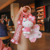cute sanrio sakura keychain