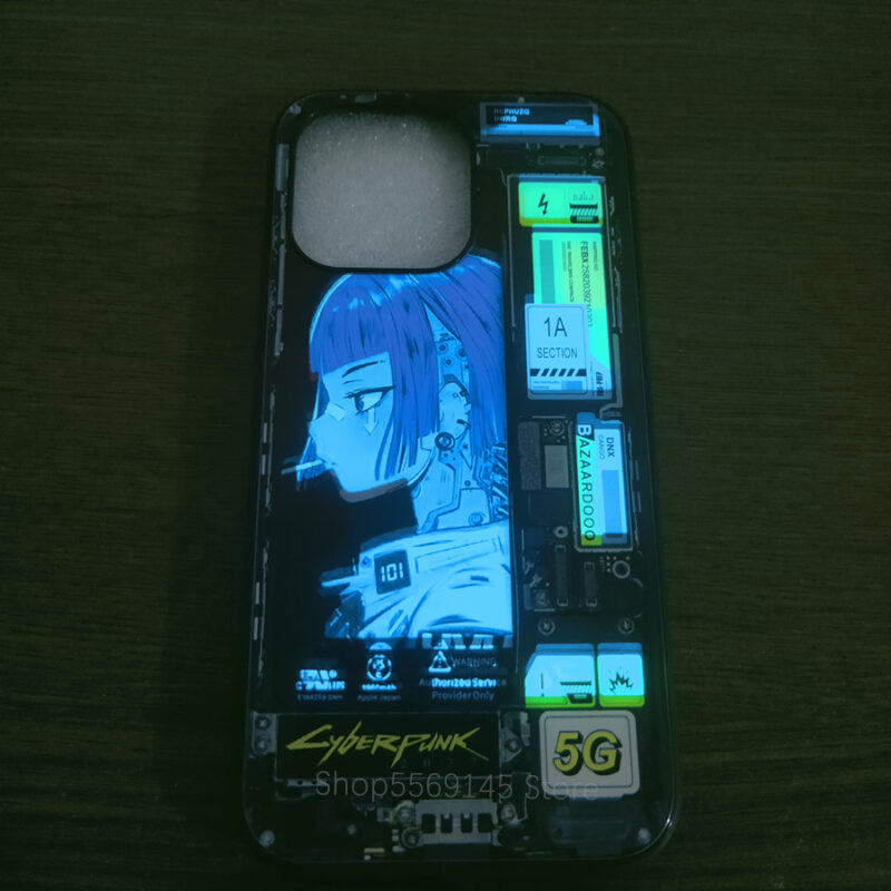 yami kawaii anime girl led phone case