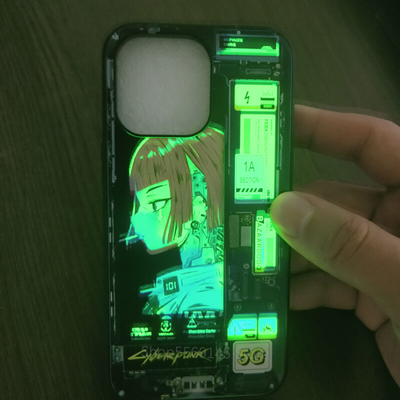 yami kawaii anime girl led phone case