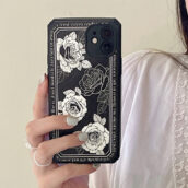 yami kawaii retro flower phone case