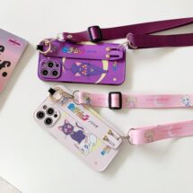 kawaii sailor moon phone case with wrist band and lanyard