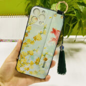 kawaii blossom phone case with holder