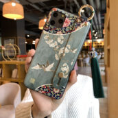 kawaii blossom phone case with holder