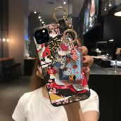 lucky cat phone case with phone stand