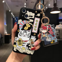 lucky cat phone case with phone stand