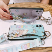 sumikko gurashi phone case with lanyard