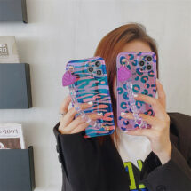 pink leopard print phone case