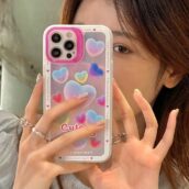 cute heart phone case