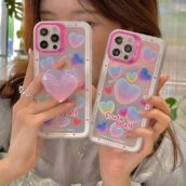 squishy heart phone case