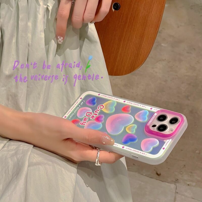 cute heart phone case