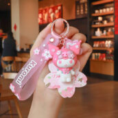 cute sanrio sakura keychain