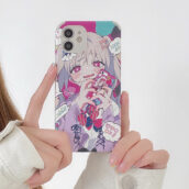 kawaii anime girl phone case