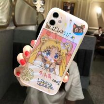 glossy sailor moon phone case