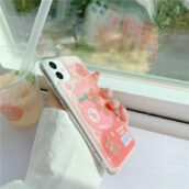 kawaii peach phone case
