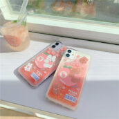 kawaii peach phone case