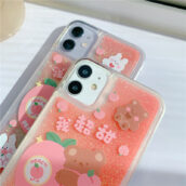 kawaii peach phone case