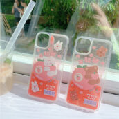 kawaii peach phone case