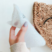Cat ears phone case with plush