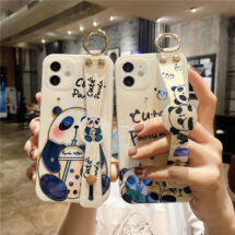 cute glossy panda phone case