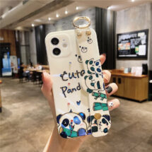 cute glossy panda phone case