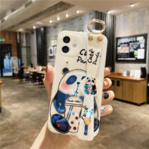 cute glossy panda phone case