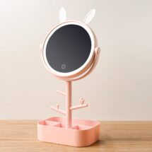 kawaii bunny ear mirror led ring light