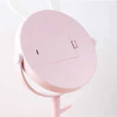 kawaii pink bunny ear mirror led ring light