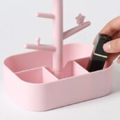 kawaii pink bunny ear mirror led ring light