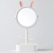 White Bunny Mirror