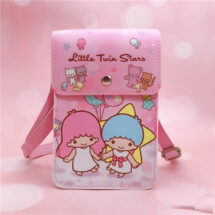 kawaii pink little twin stars bag